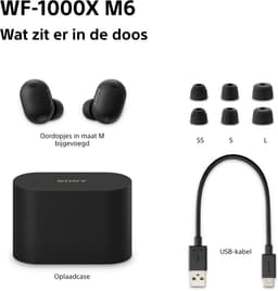 Sony WF-1000XM6 - Draadloze oordopjes met Noise Cancelling - Zwart — thumbnail 7