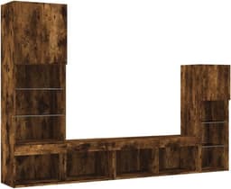 8-delige TV-Wandmeubelset met LED Verlichting — thumbnail 1