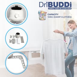 Compacte Elektrische Wasdroger Draagbaar 10 kg Efficiënt Kreukvrij — thumbnail 2