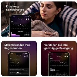 ULTRAHUMAN Ring AIR – Smart Ring | Geen maandabonnement | Bepaal eerst de juiste maat met de Sizing Kit | Slaaptracker - Hartslagmeter - Fitnesstracker – Air Gold – Size 12 — thumbnail 18