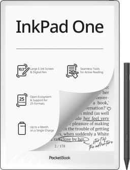 PocketBook InkPad One - Matte Black - Groot 10,3 inch scherm voor lezen en schrijven — thumbnail 1
