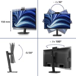 Philips 3000 series 27B2U3601H/00 computer monitor 68,6 cm (27") 2560 x 1440 Pixels Quad HD LCD Zwart — thumbnail 5