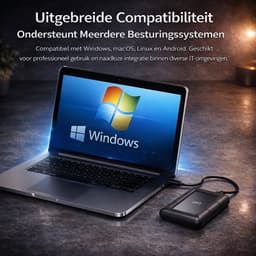 DM Externe harde schijf 1TB USB C - Stootvast - Draagbare HDD - Zwart — thumbnail 7