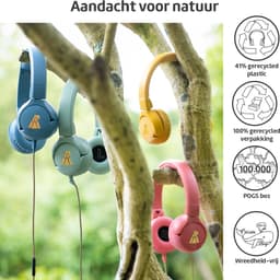POGS - The Elephant 2 - Bedrade on-ear kinder koptelefoon - Veilige volumebegrenzing - Duurzaam - rRoze — thumbnail 7