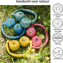 POGS - The Gecko 2 - Draadloze on-ear kinder koptelefoon - Bluetooth - Veilige volumebegrenzing - Duurzaam - Gratis app voor extra functies - rGrijs — thumbnail 8