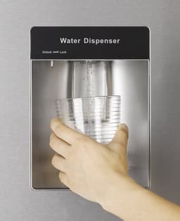 NUNKI LARGEH2O (Gloss Bright Orange Front) Combi Bottom Koelkast, E, 197+71l, Handle, Waterdispenser — thumbnail 5
