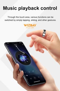 WizBay Premium Select® Smart Ring Zilver - Hartslag, Slaap, Zuurstof - Multi Sport Modi - Oplaadcase - Maat 11 — thumbnail 13