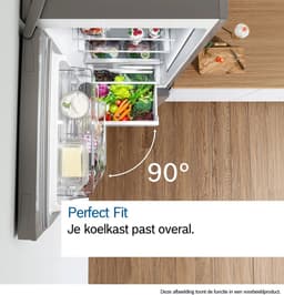 Bosch KGN49AIBT - Serie 6 - Koelkast - Koel-vriescombinatie - 203 x 70 cm - Extra breed - RVS - Energielabel B - Zeer stil- Total No Frost: Nooit meer ontdooien - VitaFresh XXL 0°C: houd etenswaren langer vers met extra ruime vershoudlades — thumbnail 15