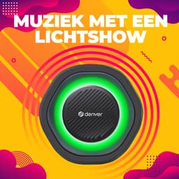 Denver Bluetooth Speaker Draadloos - Lichteffecten - Muziek Box - AUX - TWS Pairing - BTV223B — thumbnail 9