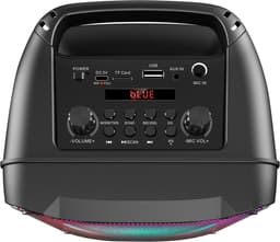 Kodak Portable Party Speaker PRPS-1775 - Double Woofer 4 ”, Bluetooth, TWS, USB / TF, AUX Input & Karaoke Mic, Disco Light Effects, 3000mAh Battery, Wireless Microphone Inbegrepen - Zwart — thumbnail 3