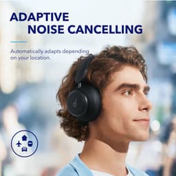 Soundcore Space Q45 by Anker, Koptelefoon met actieve ruisonderdrukking, tot wel 98% minder ruis, 50 u speeltijd, appbediening, LDAC Hi-Res Wireless Audio, comfortabel, duidelijk bellen, Bluetooth 5.3 — thumbnail 4
