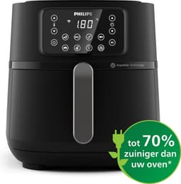 Philips Airfryer Connected 5000 Series - HD9285/93 - 7,2 liter (XXL) - Heteluchtfriteuse - RapidAir - Quickclean - Met bakvorm — thumbnail 4