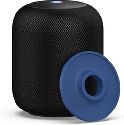 For Google Home Pod Mini Holder Plain Silica Gel Stand, No Screws Required, Speaker Accessory Rack, Space Saving for Kitchen, Bathroom and Bedroom (Google Home Pod Mini, Dark Blue) — thumbnail 3
