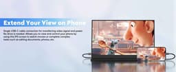 Casa Living Draagbare Monitor - Mobiele Monitor 15.6 Inch - Draagbaar Scherm 1080FHD - Groot kleurenbereik - Zwart - 41x27x6CM — thumbnail 17