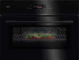 AEG NKK8N621B Compacte Combi Oven met Magnetron 45 cm – TFT Touchscreen – Kerntemperatuursensor – WiFi – Zwart — thumbnail 1