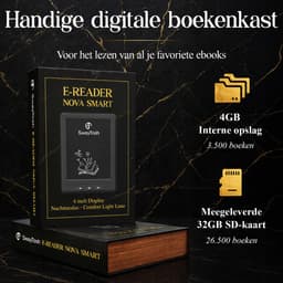 SwayTosh E-Reader Nova Smart – Incl. Luxe hoes - 6 inch 2026 – 36GB Opslag – Schermverlichting en Nachtmodus – E Reader Voor Ebook – Met Oplader — thumbnail 6