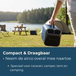 Evolar Mobiele Airco - Caravan / Camping / Tent - 5200 BTU - Mini Airco - EVO-CA50CBL — thumbnail 5
