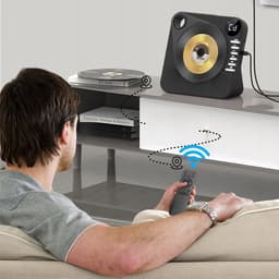 CD-speler - Draagbare Bluetooth-luidspreker - 4000mAh Batterij & Bluetooth 5.0 - Transparant Schuifdeksel & Afstandsbediening - Slaaptimer & Herhaalfunctie - Voor Thuis & Onderweg — thumbnail 2