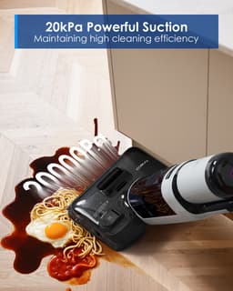 Tineco i5 Stretch Plus - Nat en droog stofzuiger en dweil - 180° Lay-Flat - 20.000 Pa Zuigkracht - Double-Sided Edge Schoonmaak methode - 30 Min Accu - Anti-Tangle stofzuiger geschikt voor dierenharen — thumbnail 5