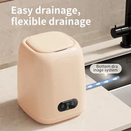 Delightness Mini Wasmachine - Draagbare Wasmachine - Camping - Reis Wasmachine - Kamperen - 220V - Beige — thumbnail 5