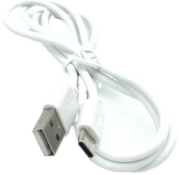 USB-C Laadkabel - Datakabel Type C - Externe Harde Schijf - Snel Laden en Data - 1 Meter - Wit — thumbnail 2