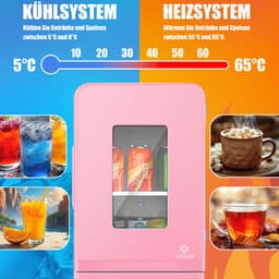KESSER® Tafelmodel Koelkast 15 Liter AC DC 220-240V en 12V - Mini Koelkast Vrijstaand met Verwarmingsfunctie - Koelbox ideaal voor Auto en camperen - — thumbnail 9