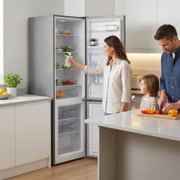Heinner HC-HM260XWDE++ Koel-vriescombinatie met Waterdispenser – 260 L – Elektronische Temperatuurregeling – Omkeerbare Deur – Zilver – 5 Jaar Garantie — thumbnail 10