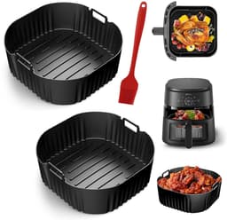 Cosensi - Silicone Shape Air Fryer Accessoires - Bakvorm - 2x Moulds - Silicone Oliekwast - Geschikt voor Philips Airfryer 5000 Series XXL - 7.2 L — thumbnail 1