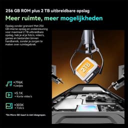 Blackview BL7000 Robuuste Smartphone 5G - 6.78 inch - Android 15 - 24GB RAM - 256GB ROM - 50MP Camera - 7500mAh met 33W Adapter - IP68 Waterdicht - NFC OTG GPS FM - Oranje — thumbnail 6