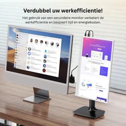 CRLYN® Portable Monitor - Draagbare Scherm - Uitbreider - Full HD - Wit — thumbnail 4