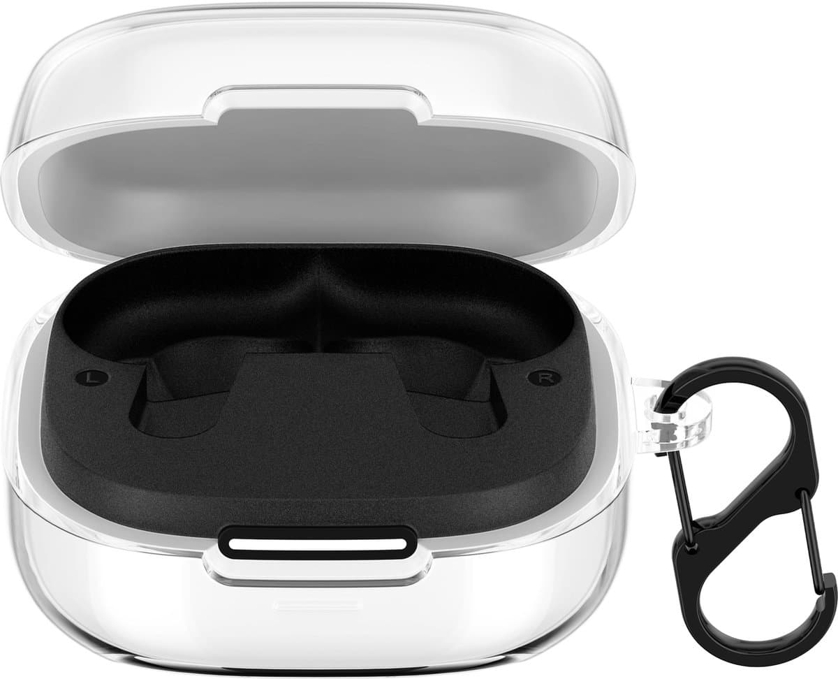 kwmobile Earphones Case for Anker Soundcore P30i Case - Clear TPU Silicone Earbuds Cover - Transparent — afbeelding 1
