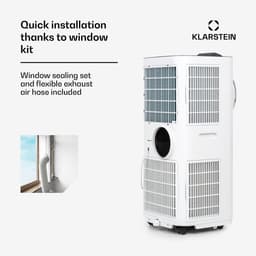 Klarstein mobiele airconditioner met luchtafvoerslang, 5-in-1 airconditioner, ventilator, luchtontvochtiger, luchtreiniger & nachtmodus, app-bediening, kleine & draagbare airconditioner voor thuis & op kantoor, 12000 BTU,4 kW voor 59 m² 50 dB — thumbnail 12