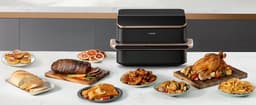 Cosori Twinfry Dubbele Airfryer XXL - met 100 stuks bakpapier - Heteluchtfriteuse 10 liter - Twee kookvakken of 1 MegaZone - 6 Programma's - Boven- en Onderwarmte - Dual Zone Technologie — thumbnail 12