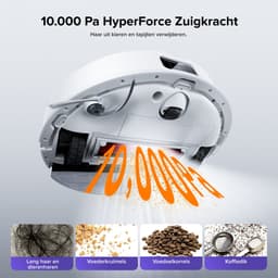 Roborock Q10 S5+ Robotstofzuiger en Dweil met Zelflediging– Zuigkracht van 10000 Pa–Vibrerende dweilpads– Handsfree Reinigen tot 7 Weken– Dubbel Anti-klitontwerp– Automatisch dweilen– Obstakelvermijding–Wit– S8 Plus Upgrade — thumbnail 3