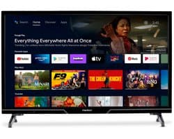 MEDION 59.8 cm 24" HD TV Android TV Smart TV HDR Prime Video PVR Bluetooth, MD824100