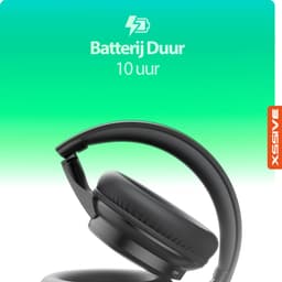 Hoofdtelefoon Draadloos | Bluetooth 5.4 | Draadloze Over-Ear Hoofdtelefoon | Opvouwbare Koptelefoon met Microfoon | 10 Uur Batterij | USB-C Aansluiting — thumbnail 8