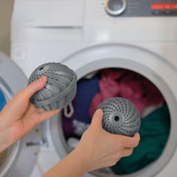 wasbol set van 2 - voor wasmachine - tot 1000x gebruiken - grijs — thumbnail 7
