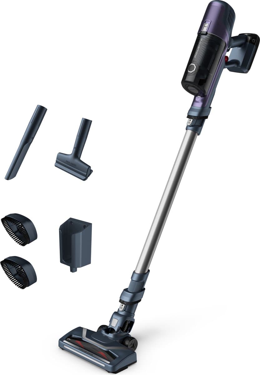 Rowenta X-Pert 6.60 RH6837 Steelstofzuiger - Draadloos 18V - 45 Min. Gebruikstijd - Accessoires - Paars / Grijs — afbeelding 1