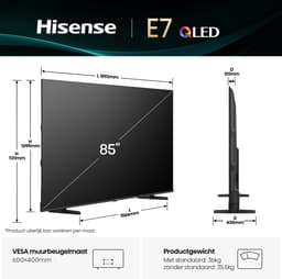 Hisense 85E7Q - 85 inch - 4K QLED - 2025 — thumbnail 12