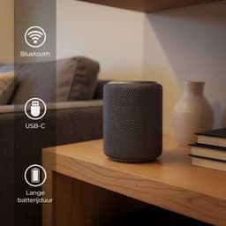 Sonume Go - Draadloze Bluetooth Speaker - 8 Uur Batterij - 360° Sound - Compact - Krachtig Geluid - Diepe Bass - IPX6 Waterproof - Zwart — thumbnail 4