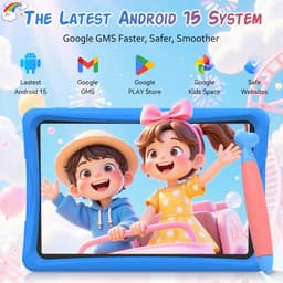 TABWEE K10 Tablet - 10.1 Inch FHD - 12GB RAM - 64GB ROM - SD 2TB - 5000 mAh - Android 15 - WiFi 6 - uitstekend cadeau voor kinderen - Blauw — thumbnail 4
