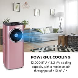 Klarstein mobiele airconditioner met luchtafvoerslang, 5-in-1 airconditioner, ventilator, luchtontvochtiger, luchtreiniger & nachtmodus, app-bediening, kleine & draagbare airconditioner voor thuis & op kantoor, 12000 BTU,4 kW voor 59 m² 50 dB — thumbnail 16