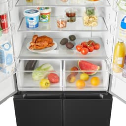 Inventum SKV4178B No Frost energiezuinige Amerikaanse koelkast - 474 liter - Digitaal display - Stil: 37 dB - Supervriezen - Superkoelen - Vershoudlade - 4 deuren - Zwart — thumbnail 12