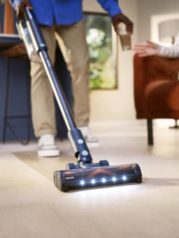 Philips Steelstofzuiger met Dweilfunctie XC5041/01 Aqua - Draadloos en Zonder Zak - Zuigmond met LED Verlichting - Kruimeldief - Batterijduur tot 60 min - Lichtgewicht - Blauw — thumbnail 14