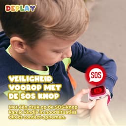 DEPLAY 4G KidsWatch Hero - GPS Horloge Kind - Smartwatch Kinderen - Kinderhorloge - Smartwatch Kind - Kinder Smartwatch - Roze — thumbnail 9