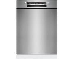Bosch SMU4ECS28E - Serie 4 - Inbouwvaatwasser - 60 cm - Geborsteld staal - Energielabel A - Home Connect