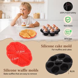 Aigostar Airfryer Accessoires set - 12 Delig - Bakset - Ø20CM — thumbnail 6