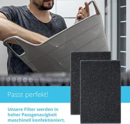 Filter voor AEG Electrolux LTHWP 1123156000 droger, warmtepompdroger, oude uitvoering, 225 x 160 mm, sponsfilter, filtermat, condensdroger, 100% Made in Germany, spons, stof — thumbnail 3