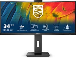 Philips 34B1U5600CH- Ultrawide Webcam Monitor - USB-C - RJ45 - 120hz - 34 inch — thumbnail 6