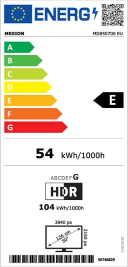 MEDION TV 125,7 cm (50 inch) QLED (Google TV, 4K, Dolby Vision HDR, Netflix, Prime Video, Disney+, Dolby Atmos, DTS X, Smart TV, PVR, Bluetooth, MD 850700) — thumbnail 2